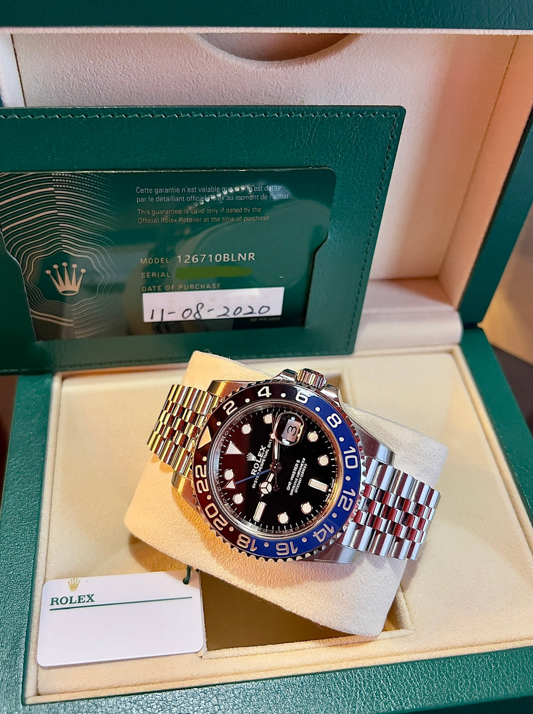 Rolex GMT-Master II 126710 BLNR | 2020