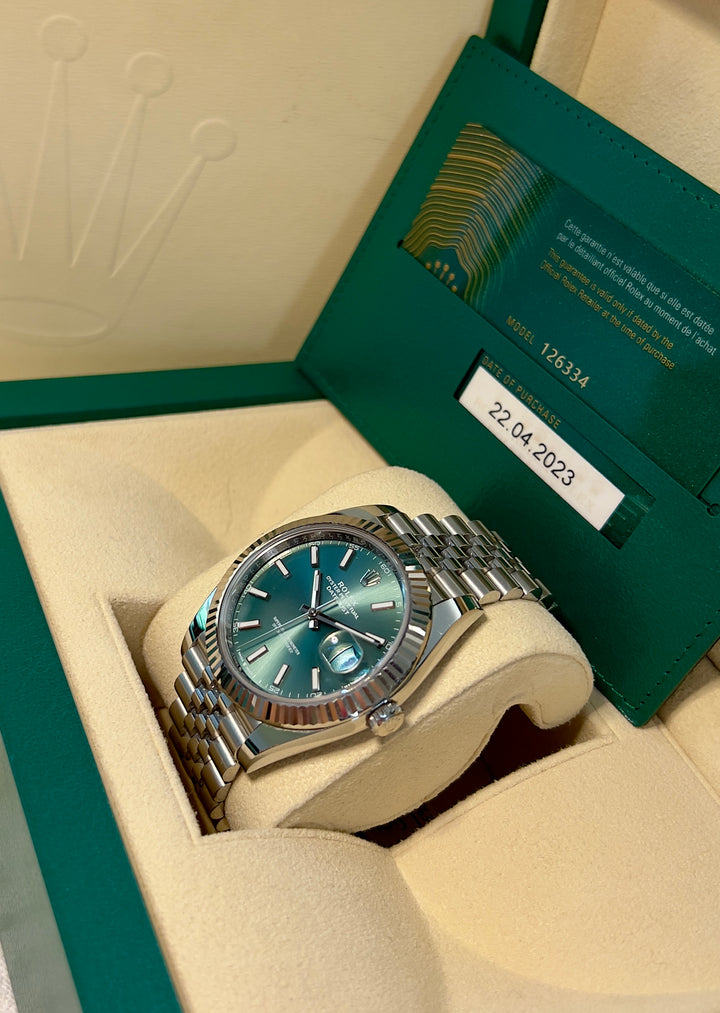 Rolex Datejust 41 126334 | 2023 | LIKE NEW | GREEN