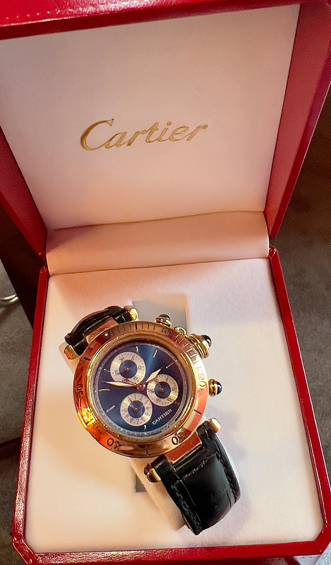 Cartier Pasha 1353 BLUE DIAL