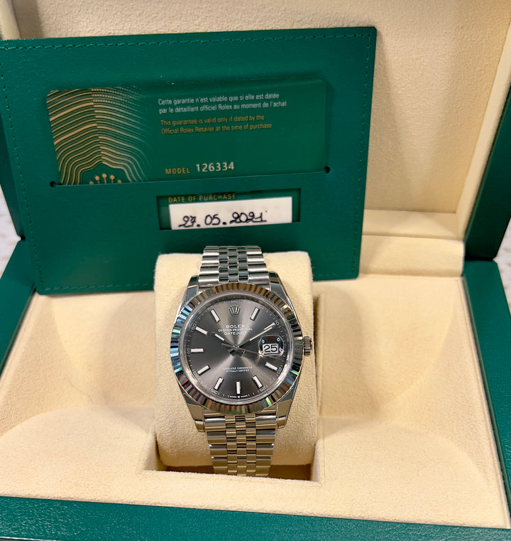 Rolex Datejust 41 126334 | 2021 | RHODIUM