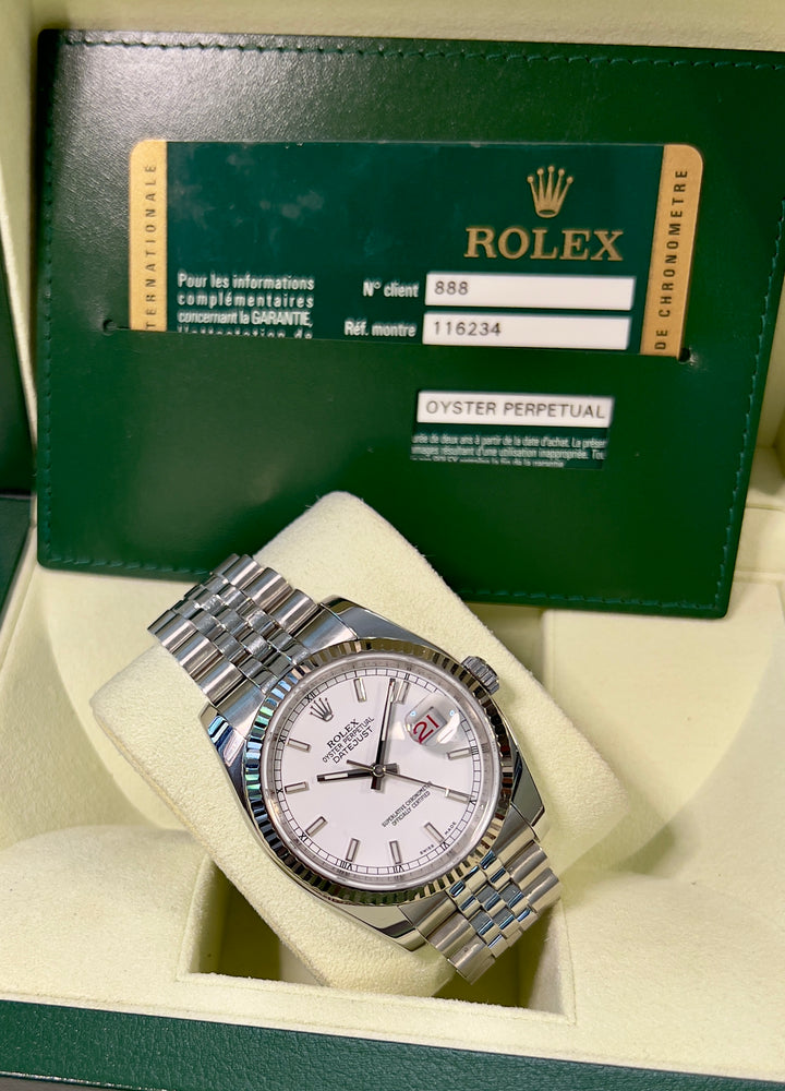Rolex Datejust 36 116234 | 2014 | WHITE