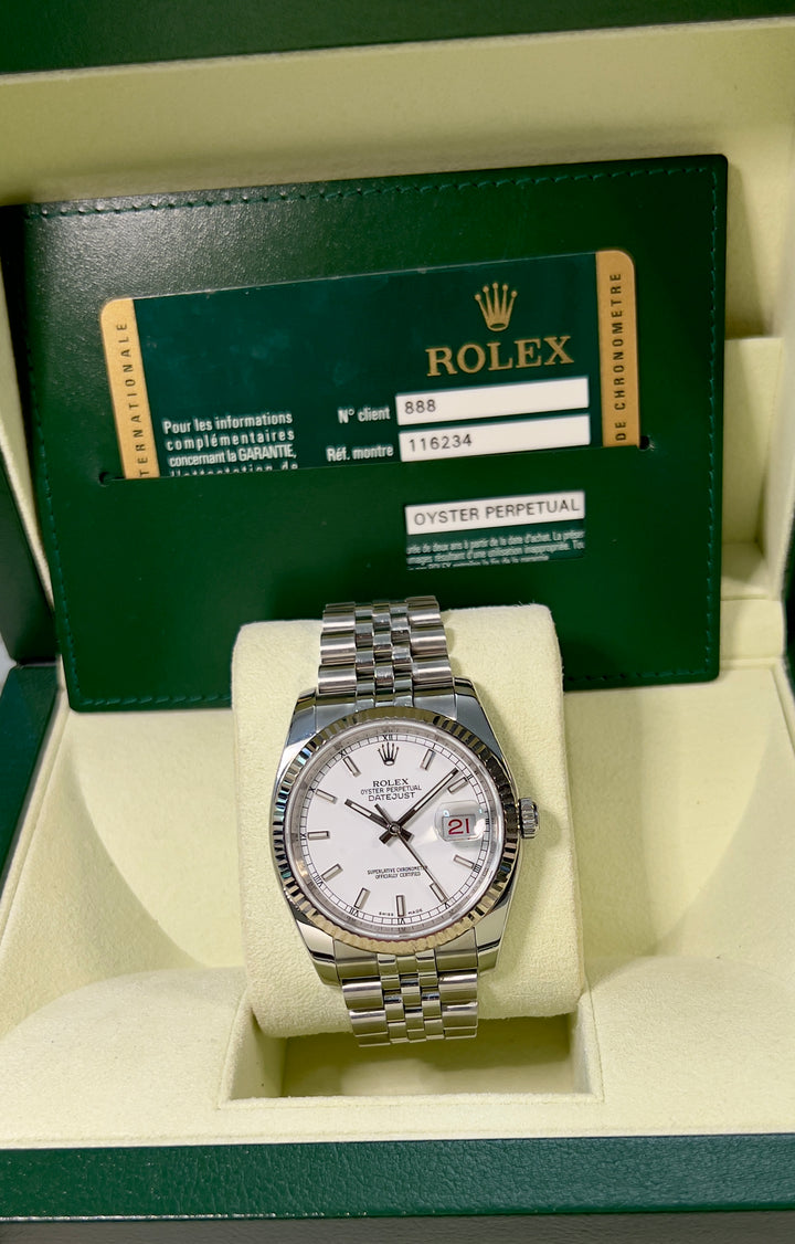 Rolex Datejust 36 116234 | 2014 | WHITE