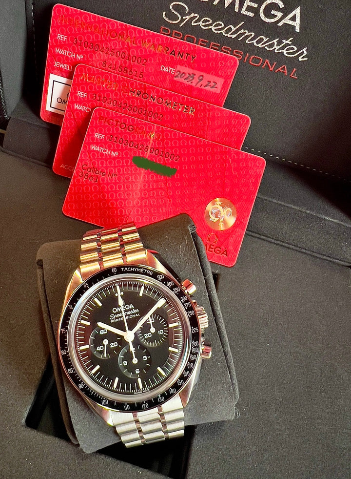 Omega Speedmaster Professional Moonwatch NEW STICKERS