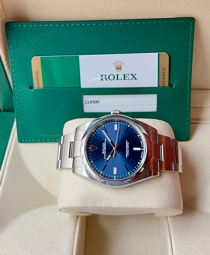Rolex Oyster Perpetual 39 114300 | BLUE | 2019