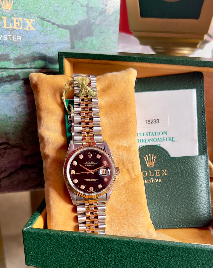 Rolex Datejust 36 16233 | DIAMOND DIAL FACTORY | 2003