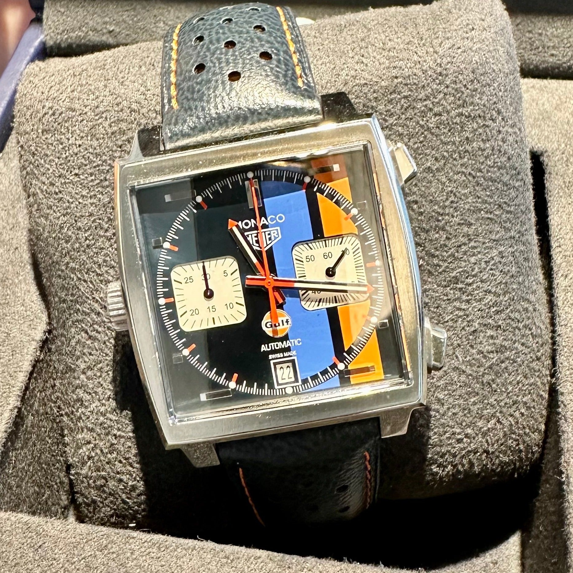 TAG Heuer Monaco Gulf LIKE NEW 2018 TOP WATCHES