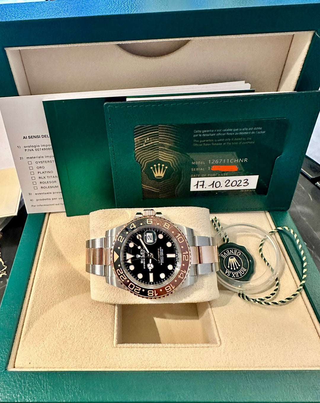 Rolex GMT-Master II 126711CHNR | 2023 | ITA | LIKE NEW