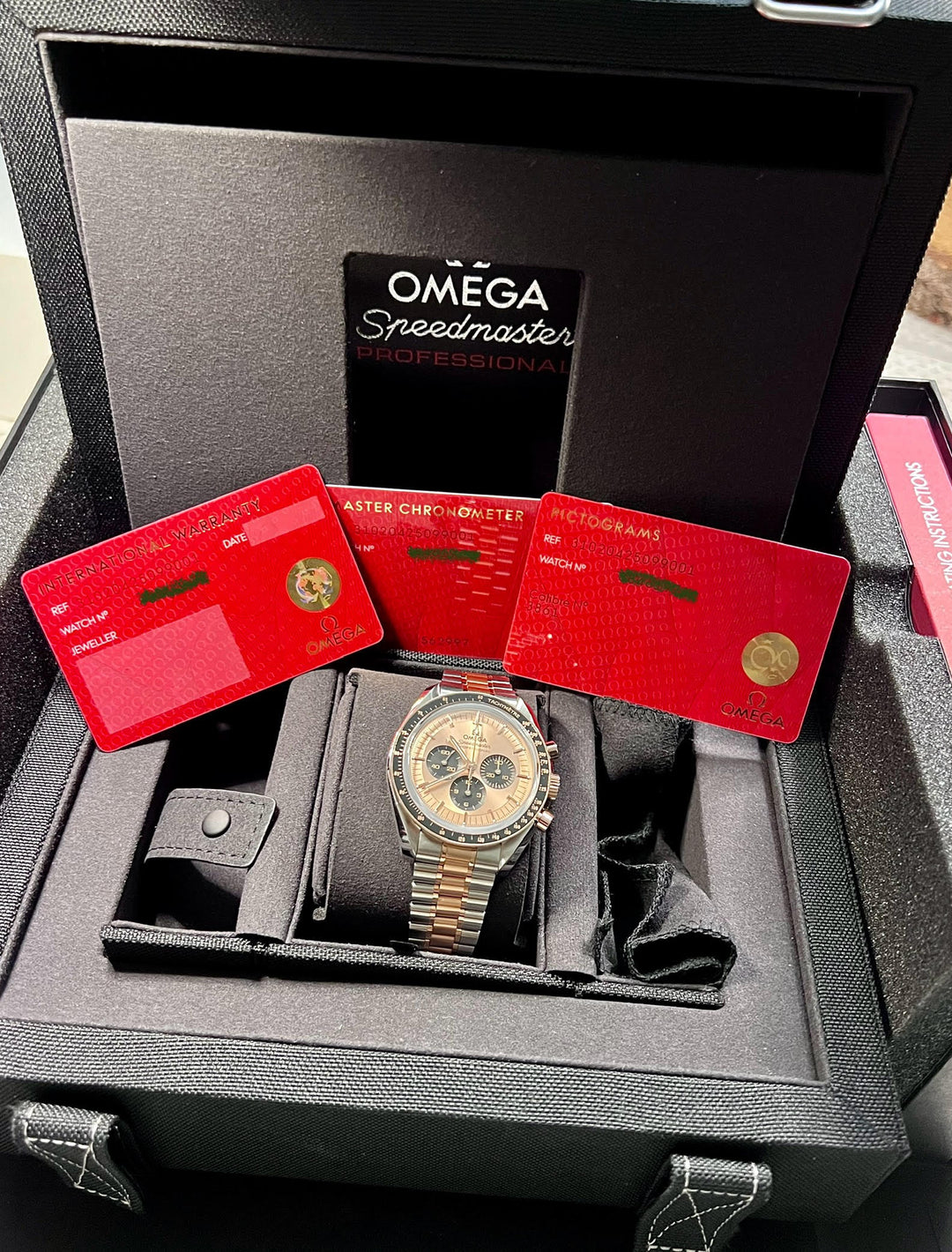 Omega Speedmaster Professional Moonwatch NEW STICKERS